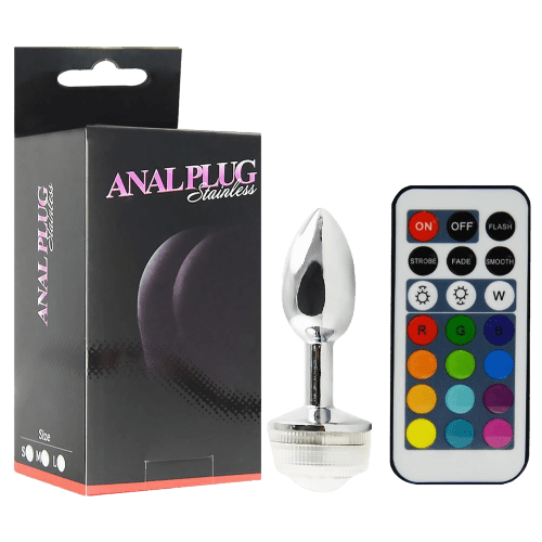 Plug Anal Pisca Pisca Em Led 13 Cores - Lilith Produtos Erticos Plug Anal Pisca Pisca Em Led 13 Cores - Lilith Produtos Erticos